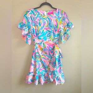 Lilly Pulitzer Darlah Stretch Dress Carnivale coral Size 2 NWT Originally $218